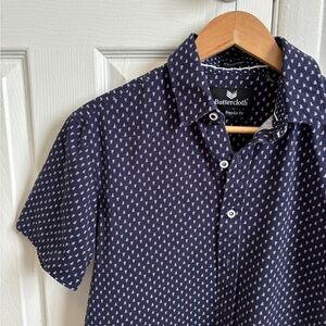 Buttercloth Men's Navy Blue Shirt sailboat